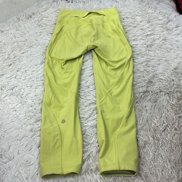 Lululemon Time To Sweat Crop 23" Lemon Vibe - Picture 6 of 6
